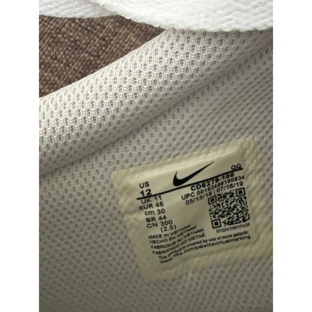 Men’s Nike SB Charge Triple White Canvas Shoes Size 12 *Missing Insoles* - Picture 6 of 9